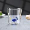 1 Stück 350 ml 3D-Tierglasbecher, hitzebeständiges Glas für Eiskaffee, Saft, Milch, klares Glas für Sommer und Winter, Getränkewasserbecher