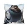 Fun Pigeon Face Art Print Decorative Pillowcase Soft Polyester Zipper Closure Modern Home Decor Gift
