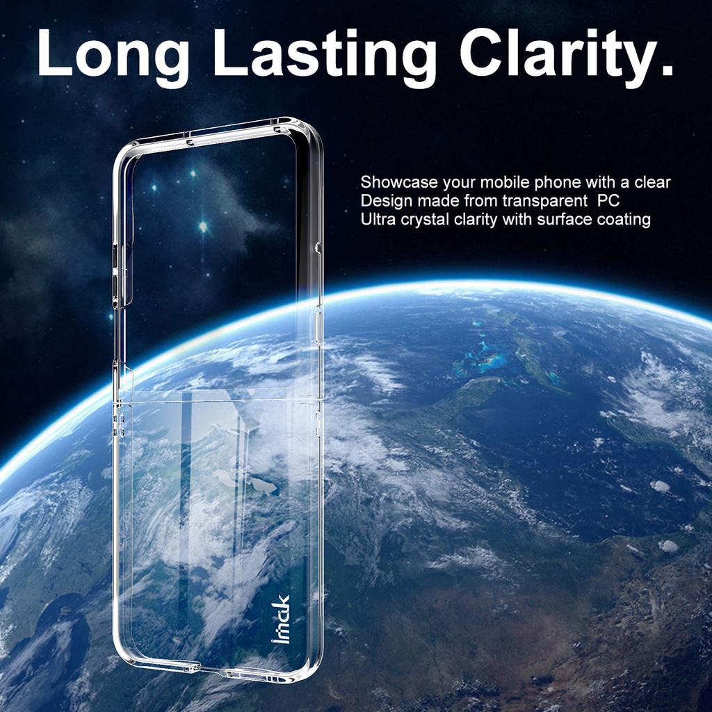 IMAK Crystal Case II Pro for Motorola Razr 60 Ultra 5G Case Clear PC Phone Cover (Upper Cover+Lower Cover)
