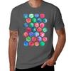 T-shirt con motivo a nido d'ape ad acquerello dipinto a mano T-shirt alla moda con stampa Manica corta