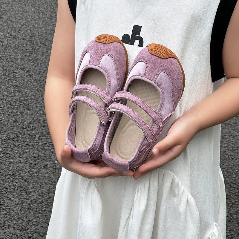 Classmate summer shallow mouth shoes 2025 new children's sports shoes girls moral training shoes breathable little girl princess shoes