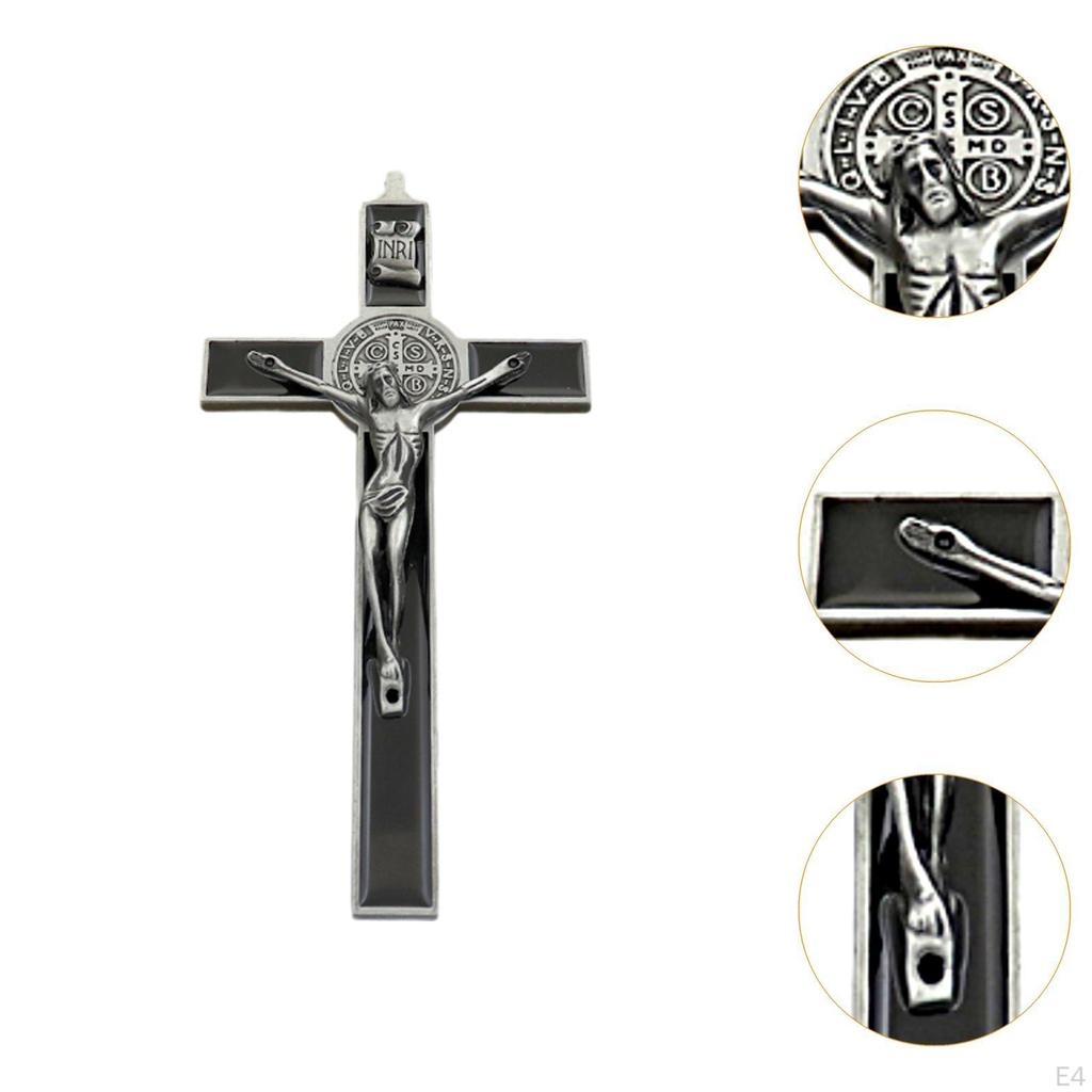 Catholic Cross Figurine Metal Wall Decoration for Home and Bedroom