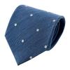 [Ojie] Men's Linen Tie, Silk Blend, Dot Pattern, Business Tie, Made In Japan, Stylish, SpringSummer
