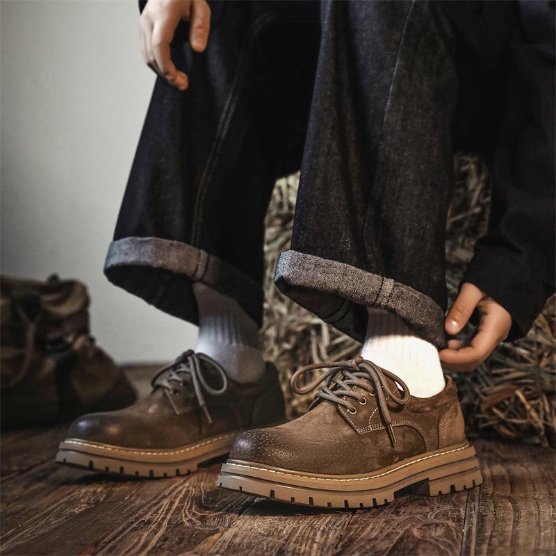 3190 low-top Martin boots spring new men's short boots British retro outdoor desert tooling boots heightening men's boots