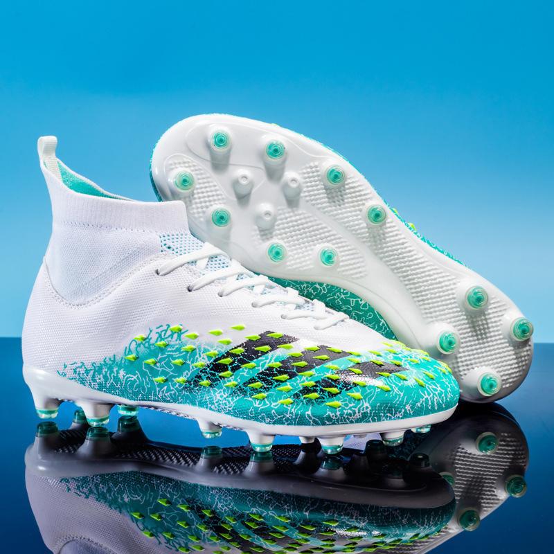 Scarpe da Calcio High-Top per Ragazzi e Ragazze Ag Chiodi Lunghi Tf Chiodi Spezzati Scarpe da Allenamento per Competizione