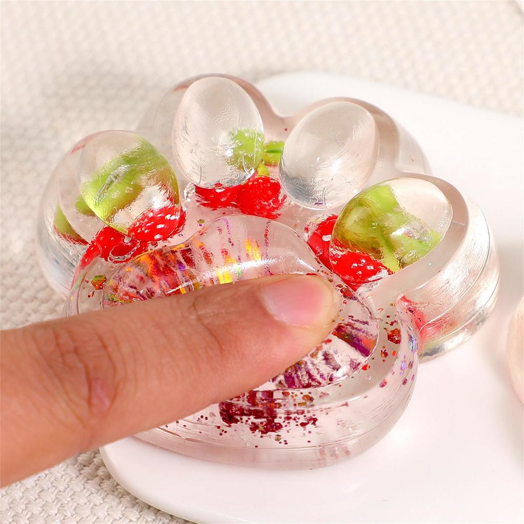 Taba Giant Paw Squishy forAdult Big Cute Transparent Cat Paw Mochi Squishy Sticky Sensory Fun Toy Stress Relieving Fidget Gift