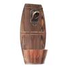 Bottle Opener Wall Mounted Wooden Beer Barrel Keg Bottle Opener Bar Decoration Beer Barrel Keg Bottle Opener With Cap Collector