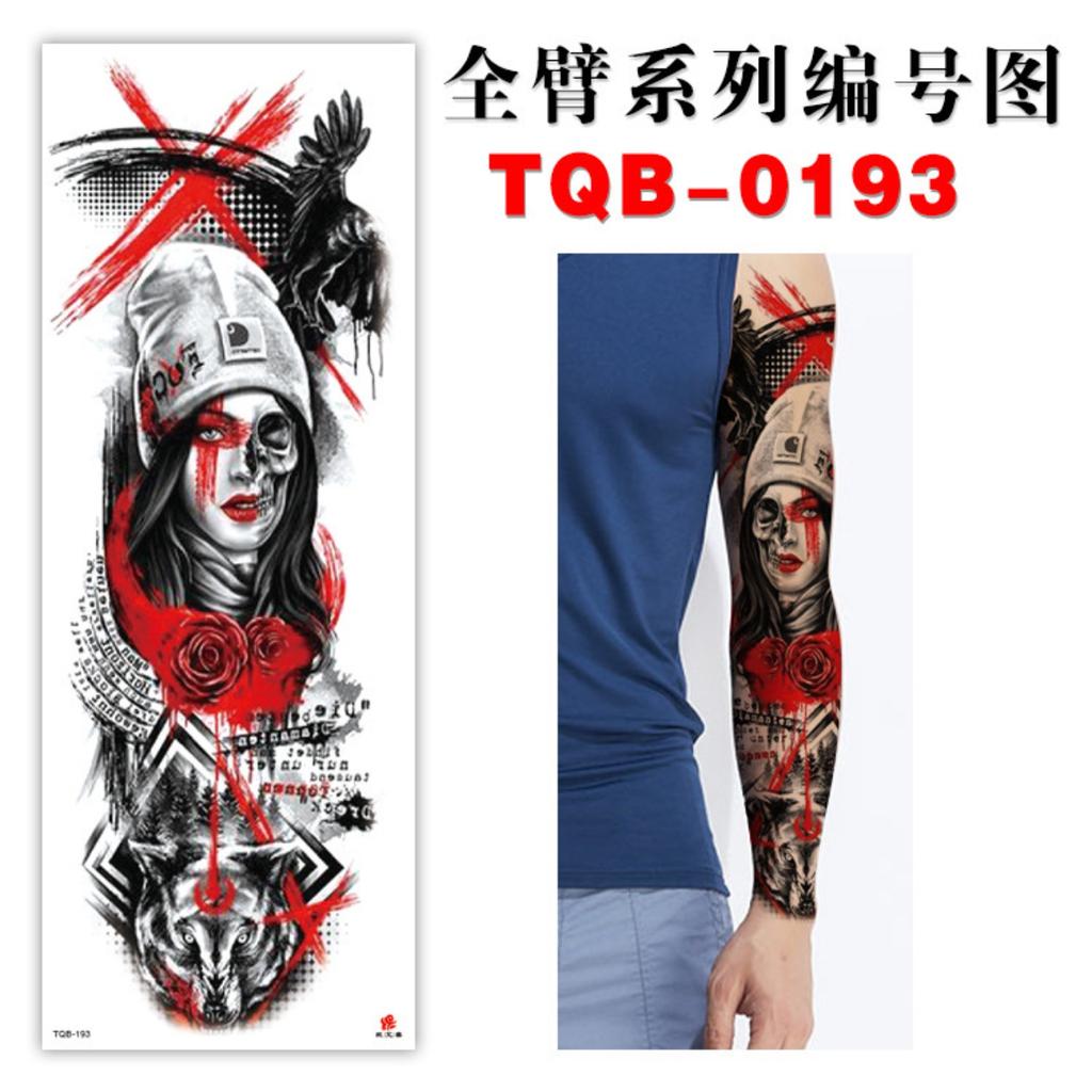 Full Arm Tattoos Stickers Waterproof Tattoos Stickers Long Lasting Waterproof Large Flower Arm Tattoos Stickers