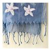 Used Kusukusu Zakka Ant Embroidery Pearl Beads Floral Stole Gradient Cotton 80% Silk 20% Embroidery Rayon 100% Country Simple Nordic 50cm x 180cm