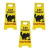 Cats Vomit Caution Signs Funny Novelty Cats Vomit Signs Cats Vomits Warning Signs Desk Decorations for Home Office Decors