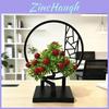 New Chinese Style Screen Divider With Small Fruit Faux Plants For Home Decor And Gifts