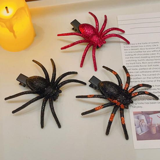 1/2Pcs Halloween Spider Hair Clip Decorative Hair Pins Women Hairpin Headpiece Cosplay Costume Accessory