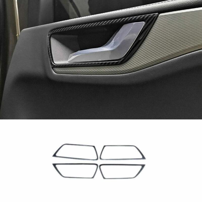 Carbon Fiber Steel Inner Door Handle Cover Trim For Ford Escape Kuga 2020-2021