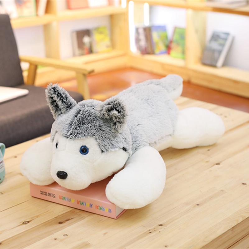 . 1pc 60cm Cute Husky Dog Plush Toy Stuffed Kids Doll Kawaii Animal Gift Soft Sofa Pillow Creative B