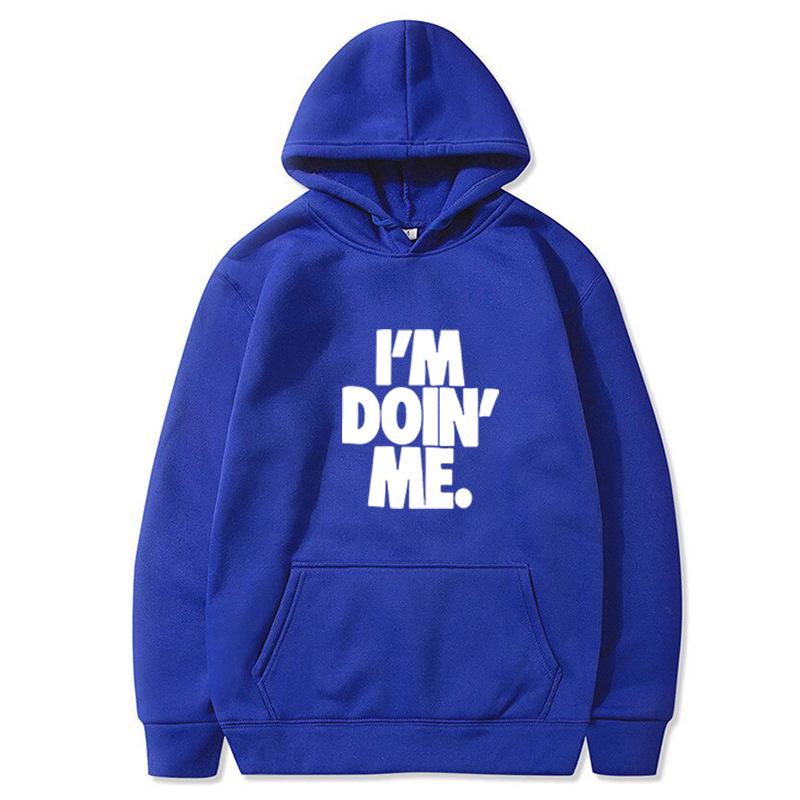 2023 Autumn/Winter I'M DOIN' ME Cartoon Hoodie: European/American Style, Cross-border, Plus Size Pullover
