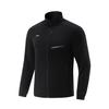 Li Ning Table Tennis Series Letter Zipper Stand Collar Breathable Versatile Casual Jacket Unisex Jacket Black AWDV771-1