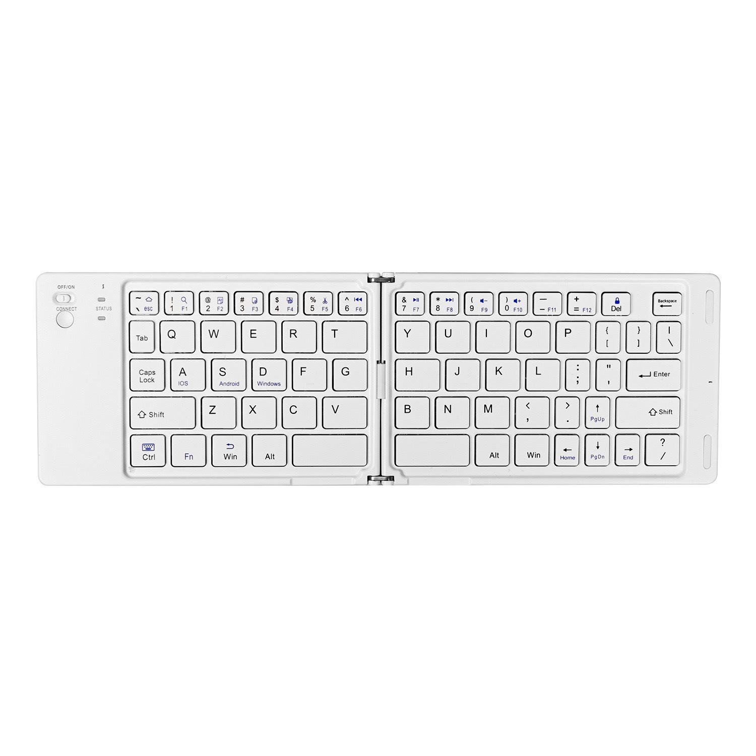 

B028 Portable 2-Fold Mini Wireless Bluetooth Keyboard for Phone, Tablet, and Laptop