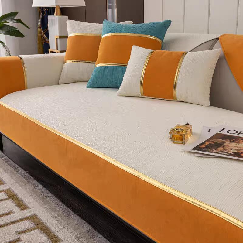 Chenille Stitching Light Luxury Style Sofa Cushion Simple Modern Fashion Sofa Towel
