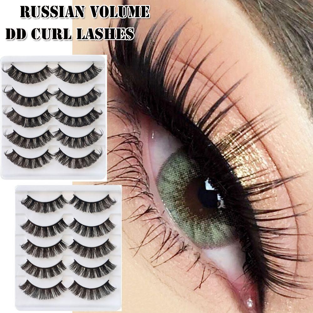 

Новые полностью завитые накладные ресницы из норковых волос 10-20 мм, русские DD Curl Lashes