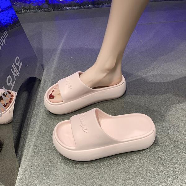 Fashion House Slippers Platform Shoes Woman 2025 Luxury Slides Lady Soft Flat Designer Girl Fashion Concise House Slippers Platform Wome