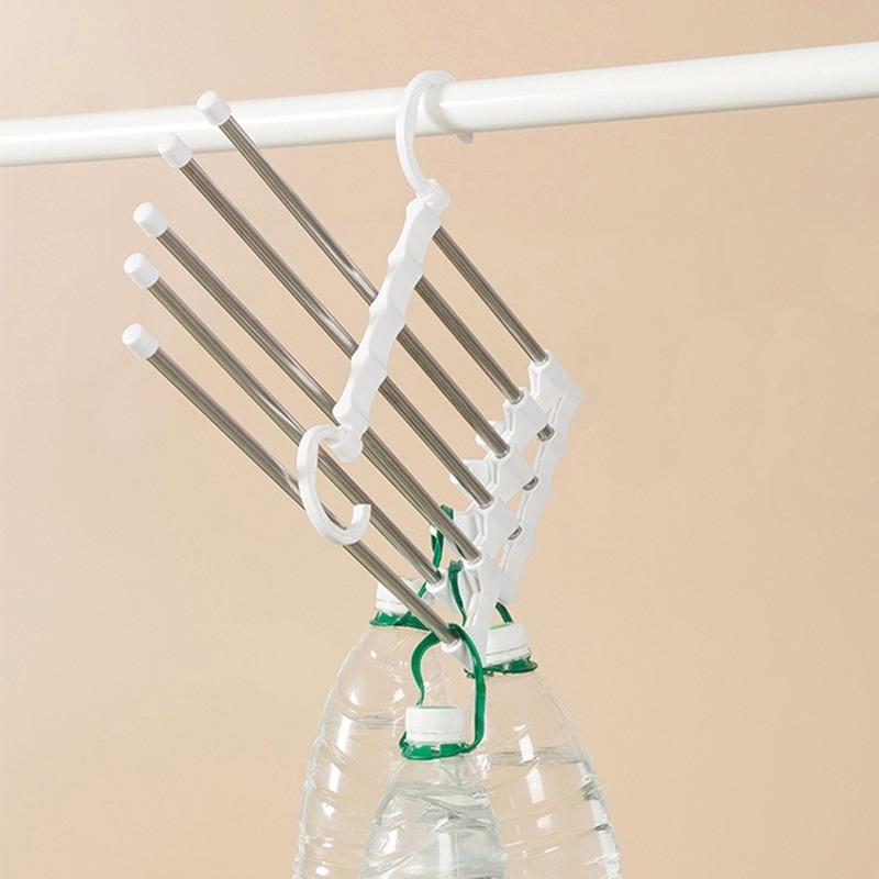 Fashionable New Five In One Anti Slip Pants Rack, Multifunctional Foldable Storage Rack,Dedicated To Wardrobes,Saving Space