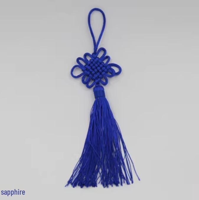 Beaded Hanfu Style Ice Silk Hanging Tassel with Fan Decoration and DIY Lantern Ornament