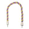 Bird Rope Perch Fun Colorful Swing Climbing Cotton Rope Bird Toys for Parakeets Cockatiels Parrotlets Lovebirds Budgies