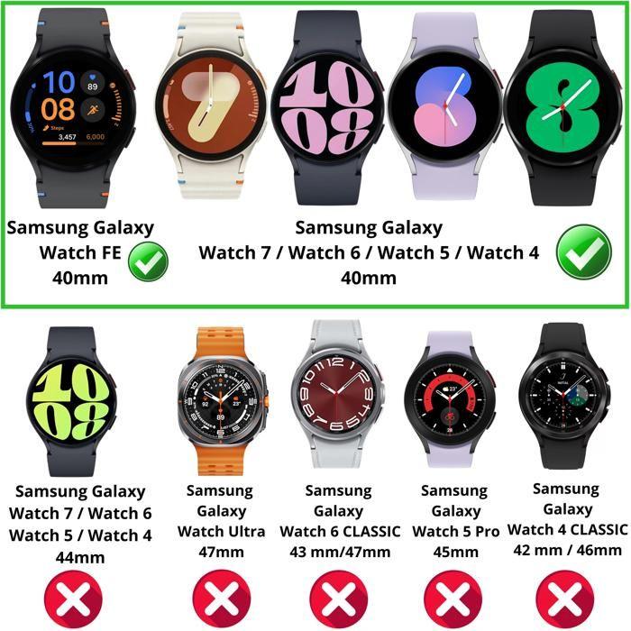 Gehärtetes Glas für Samsung Galaxy Watch FE 40mm [2er-Pack] Displayschutzfolie Uhr Kratzfest Phonillico®
