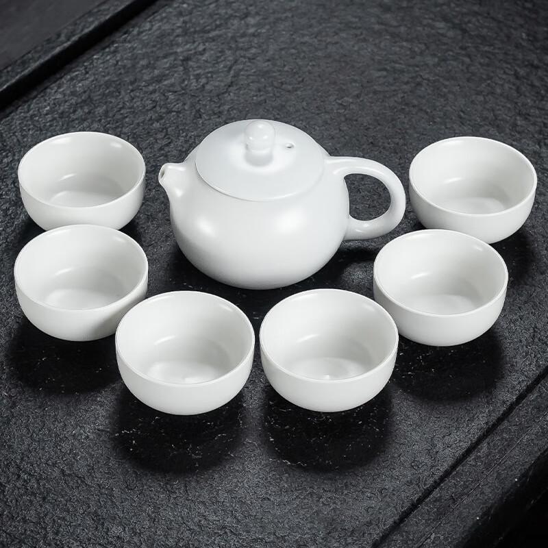 Minimalist Hand-Painted Ceramic Kung Fu Tea Set