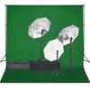 Vidaxl Photographic Studio Set With Lamps And Background