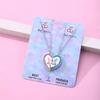 New Butterfly Love Necklace Simple Splicing Magnet Stone Necklace Alloy Drip Point Drill Good Friend Necklace