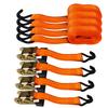 Ratchet Cargo Breaking Strength Easy to for and Transport x HFS(R) Straps, Tie-Down Straps, 4-Pack, 1.35t, Use, Multi-Purpose, Moving, Pulling,