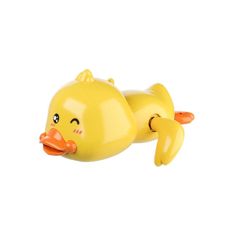 Children's 8-Piece Bath Toy Set: Yellow Duck, Net Scoop, Clockwork Duck, Water Spray Gun, and Shower Toys