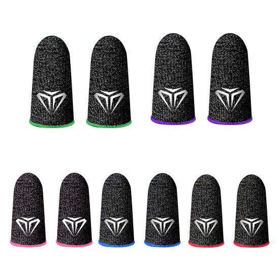 1 Pair S02 Finger Cover Sensitive Breathable Sweat-proof Video Games Touch Screen Fingertip Gloves for PUBG Mobile Game