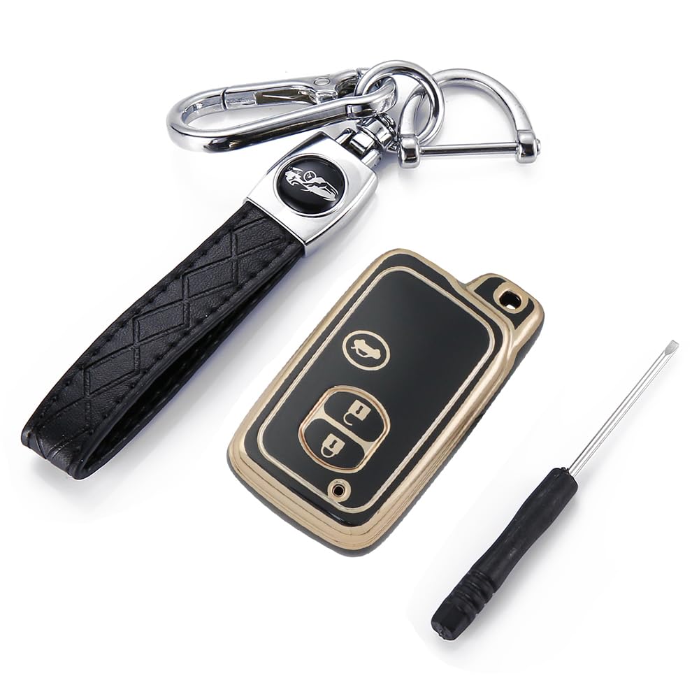 

Kinotaka ТПУ чехол для ключа для Toyota Majesta 180 200 серии Prius 30 серии 86 ZN6 Aqua Vitz Ractis Land Cruiser 200 Avensis Специально разработанный брелок чёрный