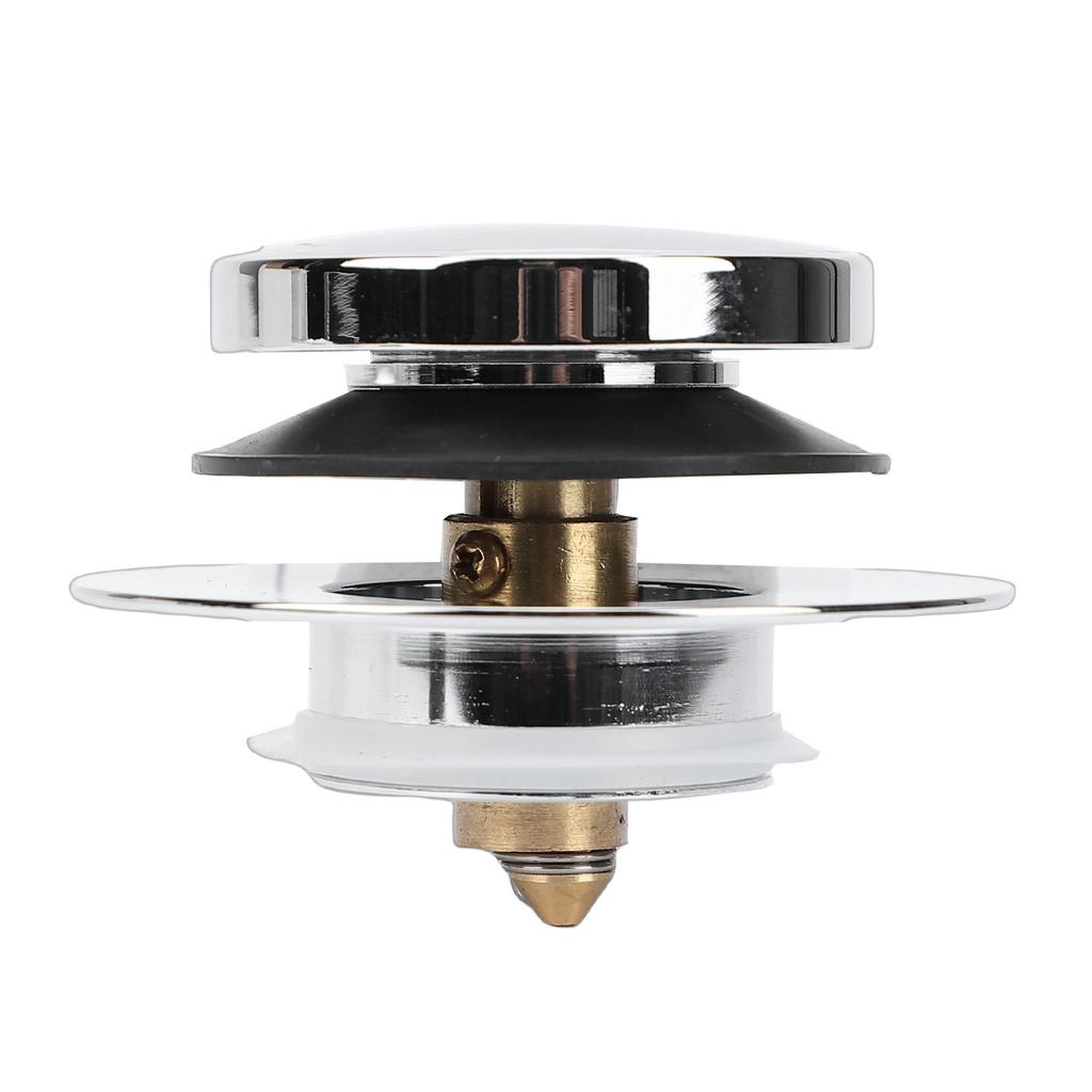 Tip Toe Bath Drain Stopper Copper Universal Sink Drain Strainer Hair Catcher for 1.38 Inch 1.5 Inch Basin Drain Holes