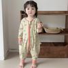 Baby Sleep Sack With Zipper Pure Cotton Footed Pajamas Toddlers Anti-Kick Warm Comfortable Nightwear Fall Winter