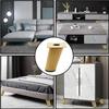4pcs Wood Grain Furniture Legs Oblique Straight Non-slip Design Furniture Feet Modern Short Sloping Style Cabinet Legs