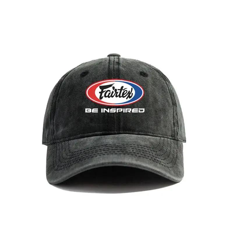 2025 Fairtex Be Inspired Baseball Cap Summer Distressed Dad Hats Men Outdoor Adjustable Cotton Caps Outdoor Sun Protection