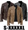 Spot men's leather jacket new popular PU jacket stand-up collar zipper leather jacket W