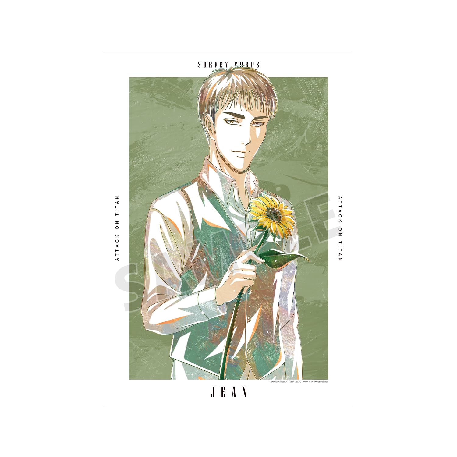 

Attack on Titan Original Illustration Jean Flower Shop Ani Art A3 Matte Poster ver.