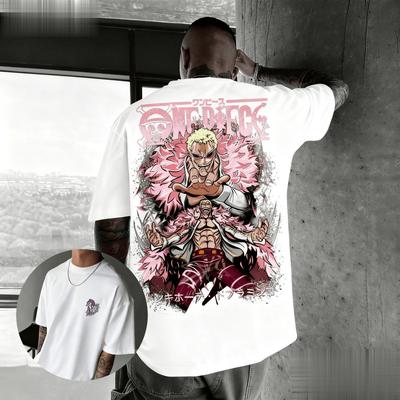 Unisex One Piece Zoro Anime Men T Shirt Cotton Short Sleeve Tee Summer New Y2k Cartoon Graphic Streetwear Casual Top Oversized