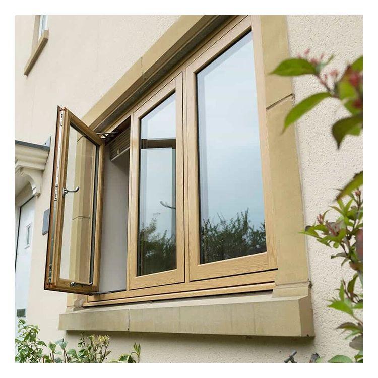 American Style Residential Window Thermal Break Double Glazed Tilt and Turn Window Aluminum Casement Windows Building Materials