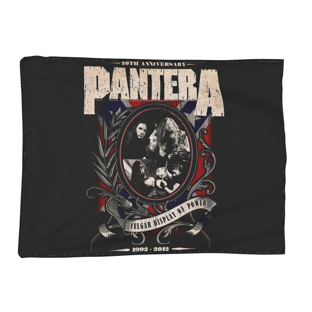 US Pantera Band Dimebag Darrell Poster Decke Weiche Warme Flanell Überwurfdecke Plüsch für Bett Wohnzimmer Picknick Reisen Zuhause Sofa