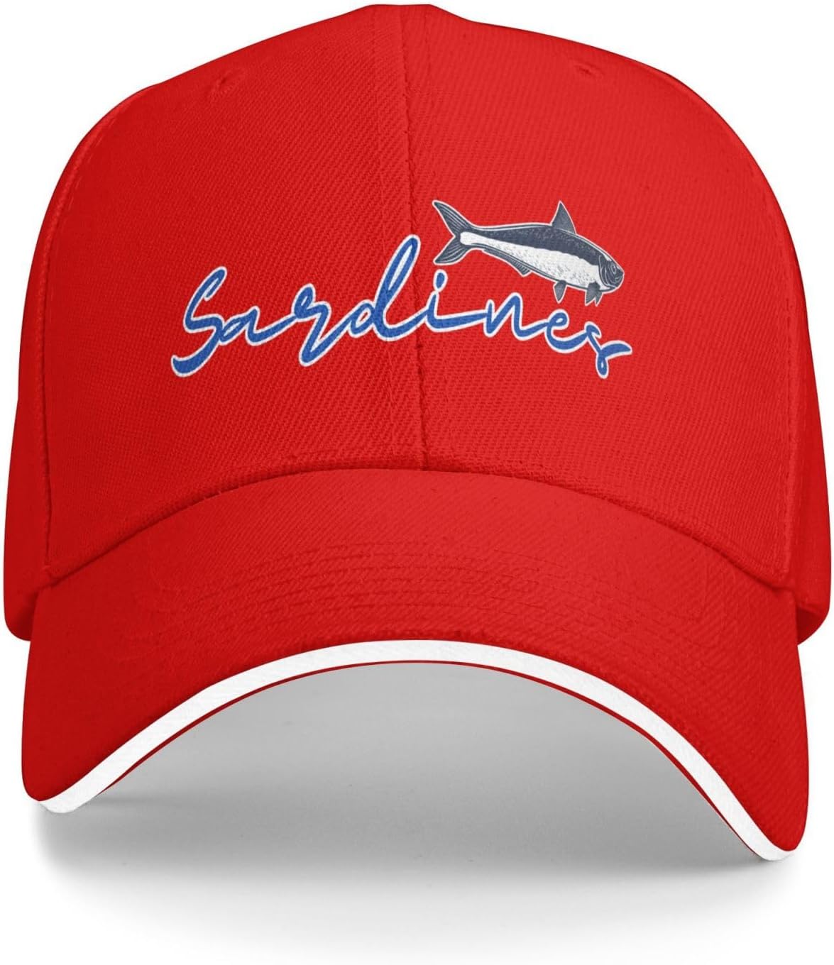 

Sardines Fish Graphic Baseball Cap Casual Polyester Adjustable Unisex Outdoor Sun Protection Cap One Size