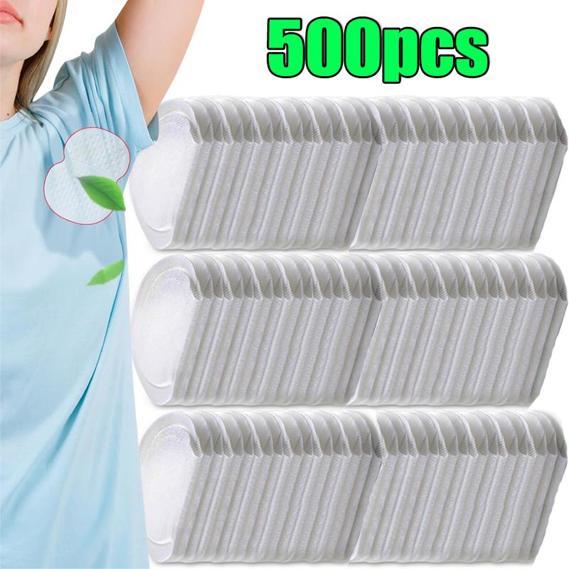 100/500pcs Unisex Summer Sweat Pads Deodorants Underarm Anti Perspiration Sweat Pads Disposable Armpit Absorb Useful Shield Pads