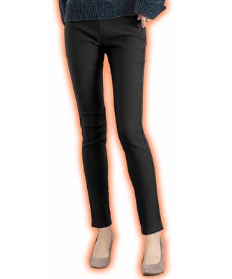Kobe Lettuce Women's Fleece-Lined Skinny Leggings, Warm and Stretch, Size M1720, Size S, Skinny, Black