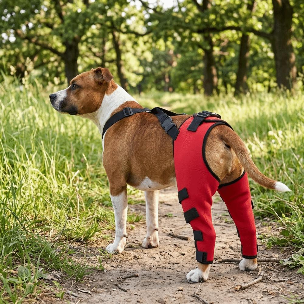 Breathable Dog Hind Leg Brace Adjustable Post Surgery Cover Leg Injury Protector  Knee Protection