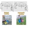 Portable Folding Umbrella Automatic/Manual Transparent Umbrella Fashion Rain Umbrella  Outdoor