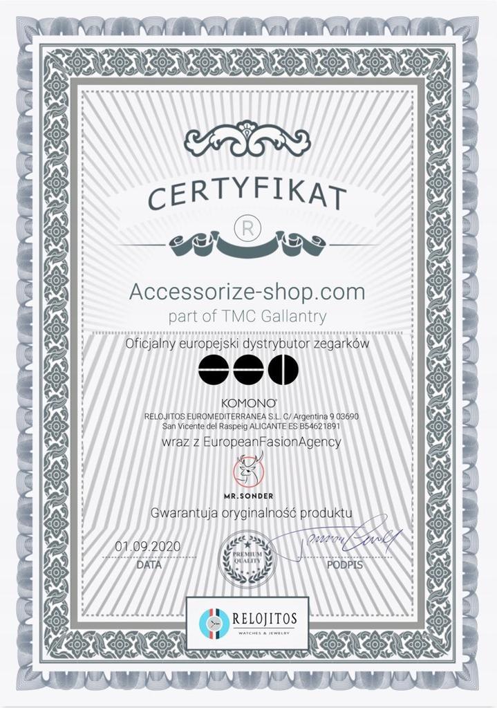 Zegarek KOMONO KOM-W2815. Kwarcowy, Kolor MULTICOLOR. Kobieta.